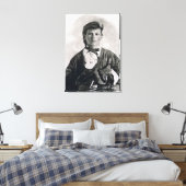 Jesse Woodson James (foto op foto) Canvas Afdruk (Insitu (Slaapkamer))