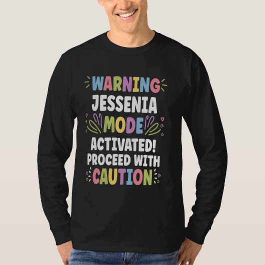 JESSENIA Gepersonaliseerde naam Grappig Schattige  T-shirt (Voorkant)