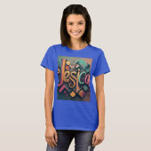 Jessica: 3D geometrisch Abstract T-shirt (Voorkant volledig)