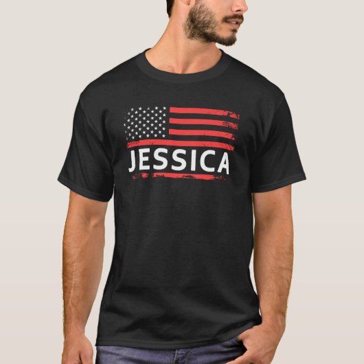 JESSICA AMERICAN FLAG FOR JESSICA T-SHIRT (Voorkant)