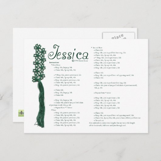 Jessica Briefkaart (Voorkant / Achterkant)