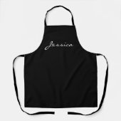 Jessica Custom Chic Black & White - persoonlijk Schort (Voorkant)