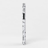 Jessica Custom Name Black White Case-Mate iPhone Case (Achterkant/rechts)