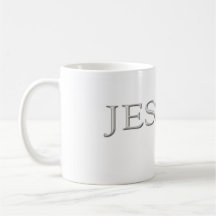 Jessica Custom Raised Silver Name