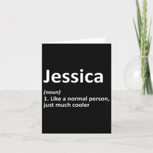 Jessica Definitie Persoonlijke Grappige Verjaardag Kaart