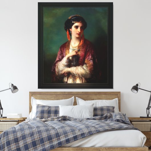 Jessica door Thomas-Francis Dicksee Classical Art Canvas Afdruk (Insitu (Slaapkamer))
