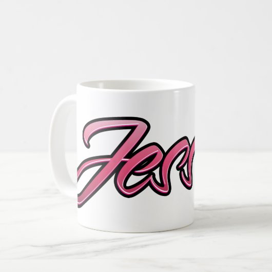 Jessica faded pink Tasse Teetasse Kaffeetasse Koffiemok (Voorkant links)