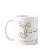 Jessica J-naam en betekenis monogram-mok