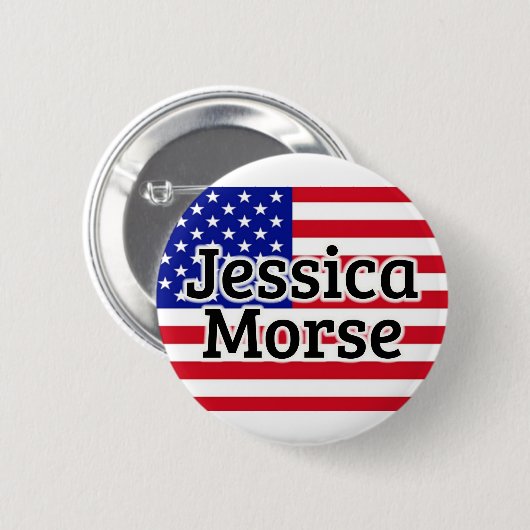 Jessica Morse Ronde Button 5,7 Cm (Voorkant /achterkant)