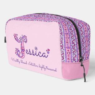 Jessica naam te beginnen met J meisjes Toilettasje