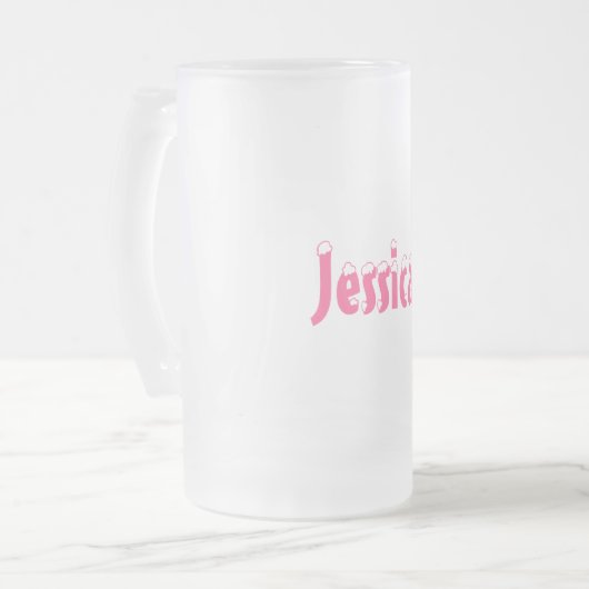 Jessica-Name Style-Frosted Mok (Voorkant links)
