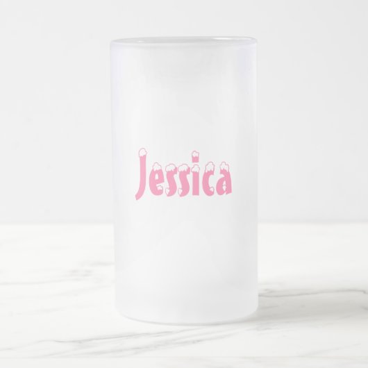 Jessica-Name Style-Frosted Mok (Center)