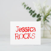 Jessica Rocks Briefkaart (Staand voorkant)