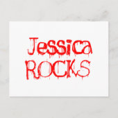 Jessica Rocks Briefkaart (Voorkant)