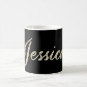 Jessica white gold Handwriting Tasse Kaffeetasse Koffiemok (Center)