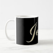 Jessica white gold Handwriting Tasse Kaffeetasse Koffiemok (Links)