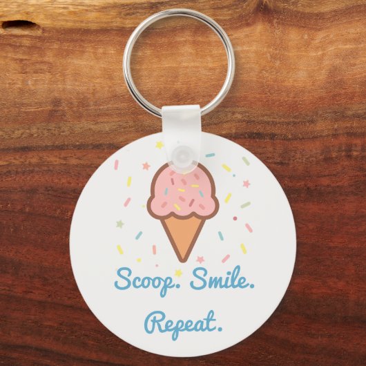 Jessica's Ice Cream Sprinkle Sleutelhanger - Schat (Voorkant)
