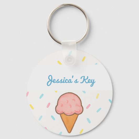 Jessica's Ice Cream Sprinkle Sleutelhanger - Schat (Achterkant)