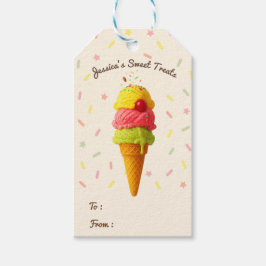 Jessica's Sweet Bash – Ijs cadeaukaartjes Cadeaulabel