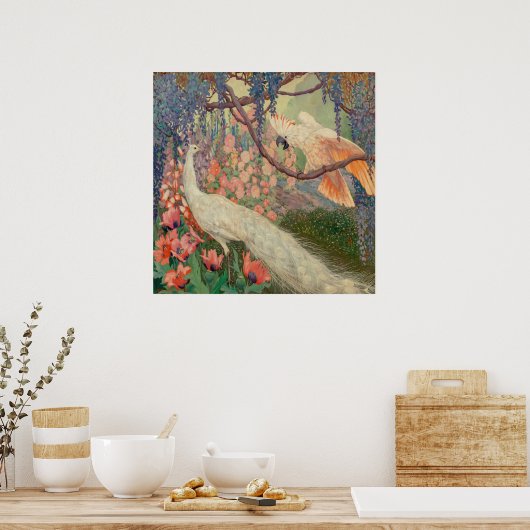 Jessie Arms botke - Exotisch landschap Poster (Keuken)