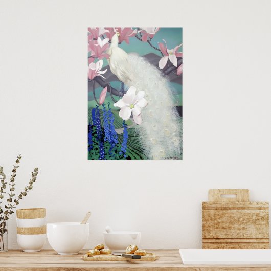 Jessie Arms Botke - Peacock Poster (Keuken)