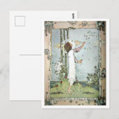 Jessie M. King - Butterflies All Blue Briefkaart (Voorkant / Achterkant)