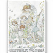 Jessie M. King Kleine Moeder van de Engelen Sticker (Voorkant)