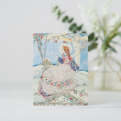 Jessie M. King Oh My Love is als een rode roos Briefkaart (Staand voorkant)