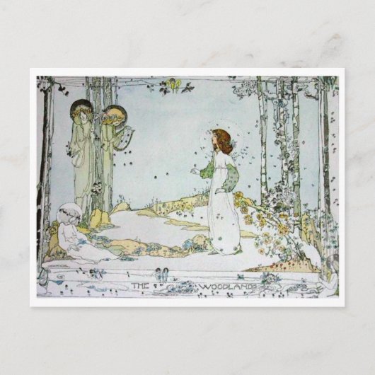 Jessie M. King - The Woodland Briefkaart (Voorkant)