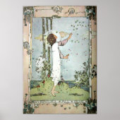 Jessie M. King - Vlinders Allemaal Blauw Poster (Voorkant)