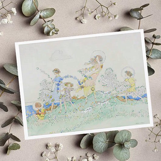 Jessie M. King Zomer Dag Ansichtkaart Briefkaart