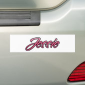 Jessie-roze Aufkleber-Sticker Bumpersticker (Op auto)