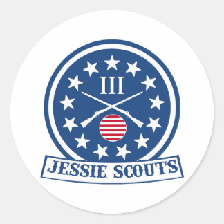 JESSIE SCOUTS LOGO RONDE STICKER