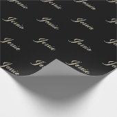 Jessie white gold Handwriting Geschenkpapier Cadeaupapier (Hoek)