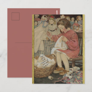 Jessie Wilcox Smith Commentaar van la Petite Abeil Briefkaart