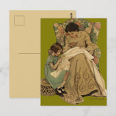 Jessie Wilcox Smith "De naailes" Briefkaart (Voorkant / Achterkant)