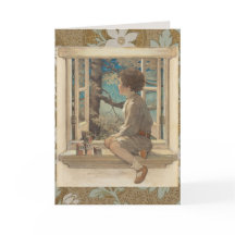 Jessie Wilcox Smith "Droomblokken" Jongen Raam