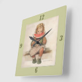 Jessie Wilcox Smith Wall Clock Vierkante Klok (Hoek)