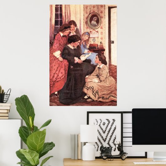 Jessie Willcox Smith - De Letter Poster (Thuiskantoor)