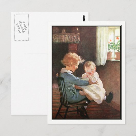Jessie Willcox Smith - jongen en Baby Briefkaart (Voorkant / Achterkant)