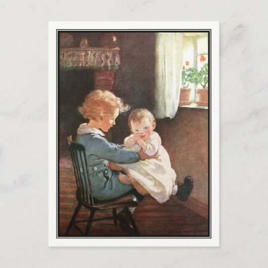 Jessie Willcox Smith - jongen en Baby Briefkaart (Voorkant)