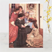 Jessie Willcox Smith - Kleine Vrouwen Kaart (Gele Bloem)