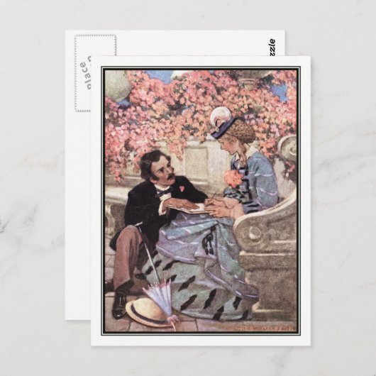 Jessie Willcox Smith - Laurie en Amy Briefkaart (Voorkant / Achterkant)