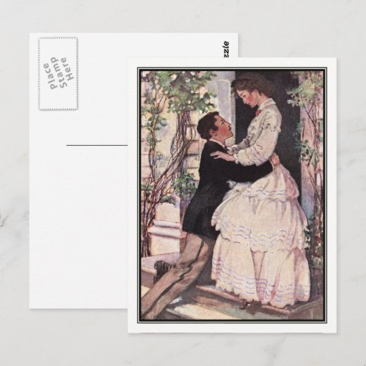 Jessie Willcox Smith - Laurie en Jo Briefkaart (Voorkant / Achterkant)