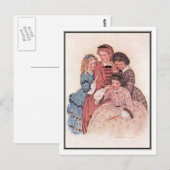 Jessie Willcox Smith - Meg, Jo, Beth en Amy Briefkaart (Voorkant / Achterkant)
