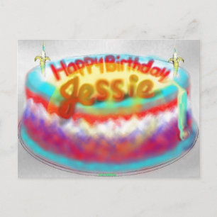 Jessie's Birthday Cake 2014 Briefkaart