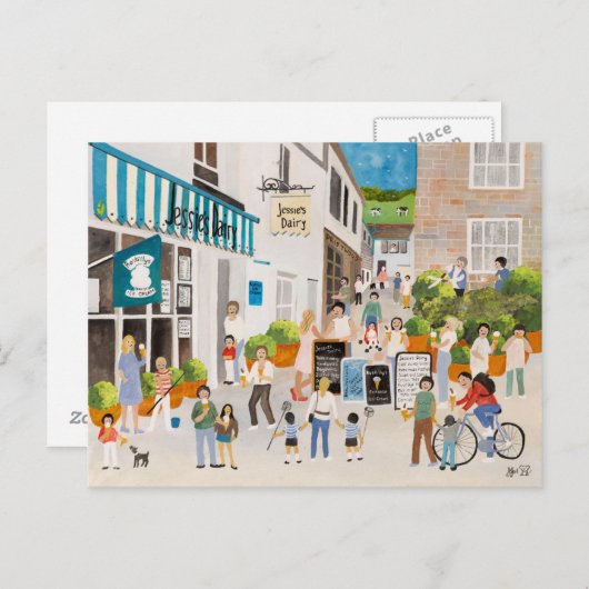 Jessies Dairy in Mousehole Briefkaart (Voorkant / Achterkant)