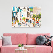 Jessies Dairy in Mousehole Canvas Afdruk (Insitu (Woonkamer))