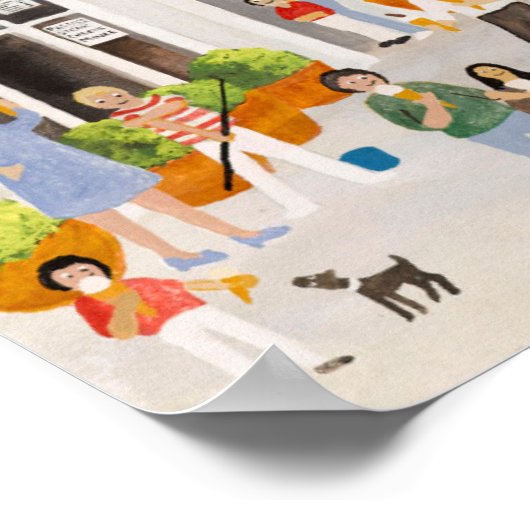 Jessies Dairy in Mousehole Poster (Hoek)