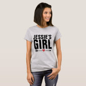 JESSIE'S GIRL  BLACK 80s T-SHIRTS (Voorkant volledig)